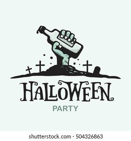 Modern vector professional sign logo halloween