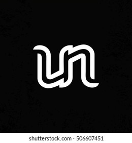 Modern vector professional sign logo un