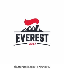 Modern vector professional sign logo everest 