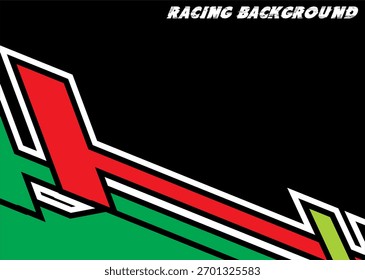 Fondo de carreras de Vector moderno, concepto 3D de líneas y cuadrados coloridos.