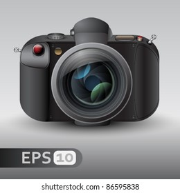 Modern Vector Reflex Camera
