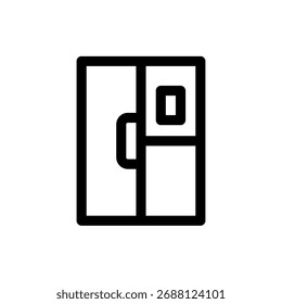 Vector moderno de un refrigerador, ideal para la cocina y el hogar
