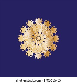 Modern vector rounded mandala design