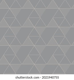 Modern vector seamless illustration. Geometric pattern on a gray background. Ornamental pattern for flyers, typography, wallpapers, backgrounds
