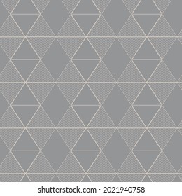 Modern vector seamless illustration. Geometric pattern on a gray background. Ornamental pattern for flyers, typography, wallpapers, backgrounds
