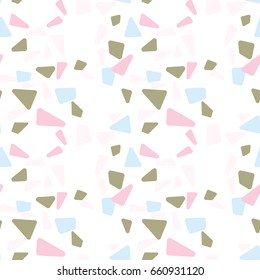 Modern vector seamless pattern with  abstract geometric shapes.