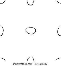 Modern vector seamless pattern with eggs drawing.