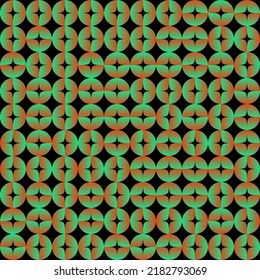 Modern vector seamless pattern graphics made with bizarre psychedelic color gradients and abstract geometric shapes and minimalist geometry forms. 