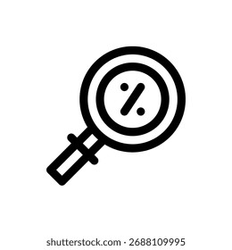 Vector moderno de un ícono de búsqueda, ideal para tecnología y Diseños web