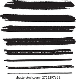 Un conjunto de Vector moderno de pinceladas de tinta de estilo, ideal para el diseño abstracto, fondos, simplemente Formas de arte