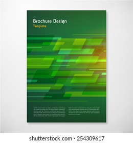 Modern Vector shape abstract brochure report design template. layered. 
