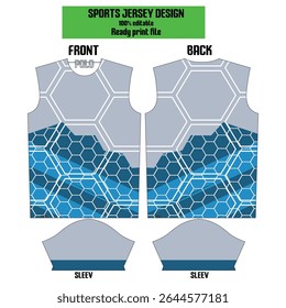 Modern vector sports jersey templates featuring unique patterns, gradients, and customizable name and number areas. Ideal for team kits, training wear, or stylish activewear branding.
