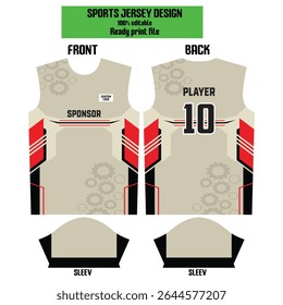 Modern vector sports jersey templates featuring unique patterns, gradients, and customizable name and number areas. Ideal for team kits, training wear, or stylish activewear branding.