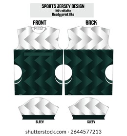 Modern vector sports jersey templates featuring unique patterns, gradients, and customizable name and number areas. Ideal for team kits, training wear, or stylish activewear branding.