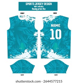 Modern vector sports jersey templates featuring unique patterns, gradients, and customizable name and number areas. Ideal for team kits, training wear, or stylish activewear branding.
