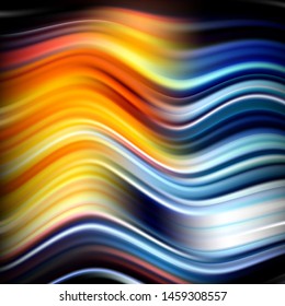 
Modern vector stylish abstract background of colored wavy lines. Brochure template