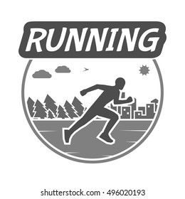Modern vector symbol for run. Running logo.