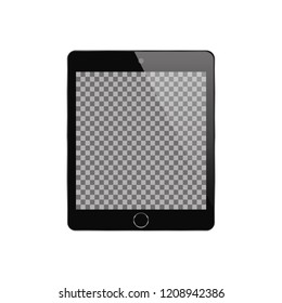 Modern Vector Tablet on a transparent background 