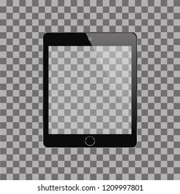 Modern Vector Tablet on a transparent background 