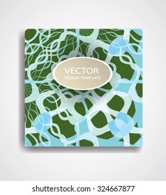 Modern Vector Technology Brochure. Colorful Patterns .