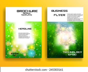 Modern Vector Technology Brochure , Cover, Flyer, Report , or Leaflet Design Template . 