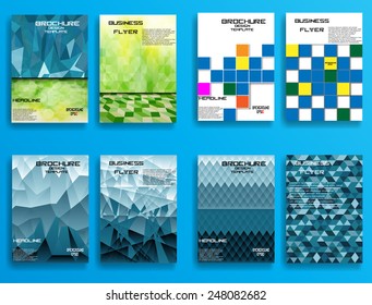 Modern Vector Technology Brochure , Cover, Flyer, Report, or Leaflet Design Template. Abstract Background.