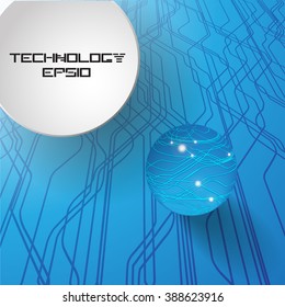 Modern Vector Technology Brochure, Cover, Flyer, Report or Leaflet Design Template.