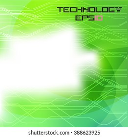 Modern Vector Technology Brochure, Cover, Flyer, Report or Leaflet Design Template.