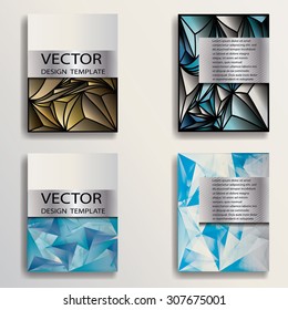 Modern Vector Technology Triangular Brochure , Cover, Flyer, Report ,