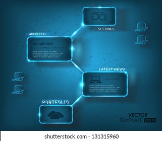 modern vector template 3d for your site