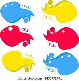 Modern vector template, modern abstract vector banner. geometric shape.