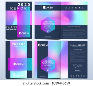 Modern vector template for brochure Leaflet flyer advert cover catalog magazine or annual report.. Abstract fluid 3d shapes vector trendy liquid colors backgrounds. Colored fluid graphic composition