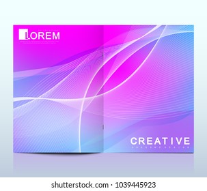 Modern vector template for brochure Leaflet flyer advert cover catalog magazine or annual report.. Abstract fluid 3d shapes vector trendy liquid colors backgrounds. Colored fluid graphic composition