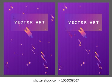 Modern vector template for brochure, leaflet, flyer, cover, catalog, magazine or annual report. Business, science and technology design book layout. Presentation with golden shapes