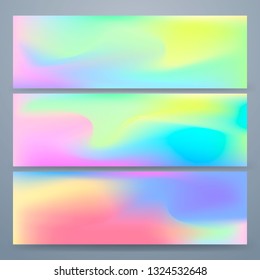 Modern vector template for brochure, leaflet, flyer, cover, catalog. Abstract fluid shapes vector trendy liquid colors backgrounds set. Colored fluid graphic composition illustration