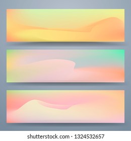 Modern vector template for brochure, leaflet, flyer, cover, catalog. Abstract fluid shapes vector trendy liquid colors backgrounds set. Colored fluid graphic composition illustration