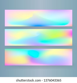 Modern vector template for brochure, leaflet, flyer, cover, catalog. Abstract fluid shapes vector trendy liquid colors backgrounds set. Colored fluid graphic composition illustration