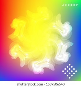 Modern vector template for brochure, leaflet, flyer, cover, catalog. Abstract shapes vector trendy liquid colors backgrounds set. Colored fluid graphic composition illustration