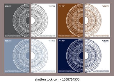Modern vector template for brochure leaflet flyer advert cover catalog magazine or annual report. 
