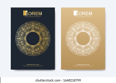 Modern vector template for brochure, leaflet, flyer, cover, banner, catalog, magazine, or annual report in A4 size. Health care cover template design. Healthcare presentation with mandala.