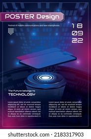 Modern vector template for brochure, leaflet, flyer, cover, catalog, magazine or annual report in A4 size. Business, science and technology design book layout.