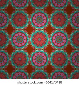 Modern vector template for brochure leaflet flyer cover catalog magazine or annual report. Business, science and technology design book layout. Presentation with mandala. Colored layout on background.