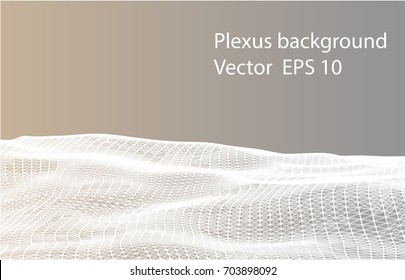Modern vector template for brochure. Leaflet flyer advert cover magazine or annual report. Business, science, medical design book layout. Lines plexus.