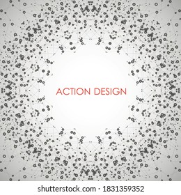 Modern vector template for business, science, medicine, technology, network and your idea