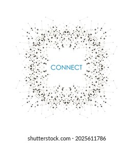 Modern vector template for business, science, medicine, technology, network and your idea