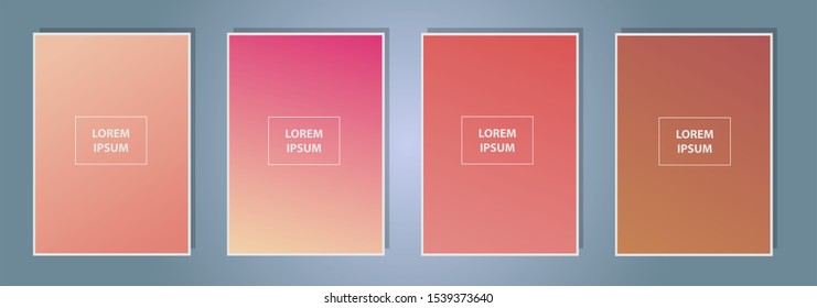Modern vector template for cover, poster, brochure, mobile app. Abstract color gradient background