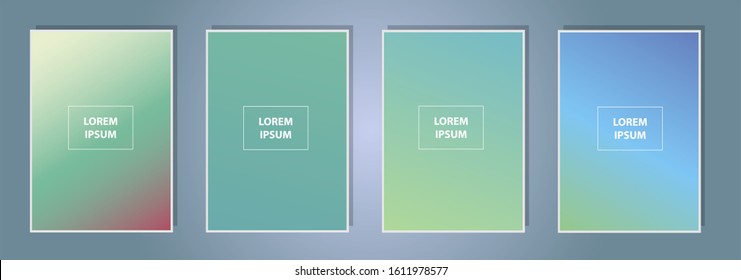 Modern vector template for cover, poster, brochure, mobile app. Abstract color gradient background