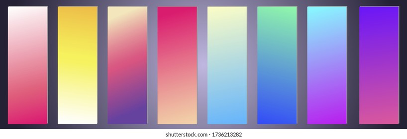 Modern vector template for cover, poster, brochure, mobile app. Abstract color gradient background