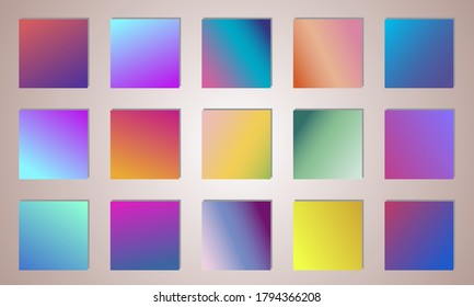 Modern vector template for cover, poster, brochure, mobile app. Abstract color gradient background