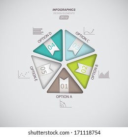 modern vector template infographics for business data presentation